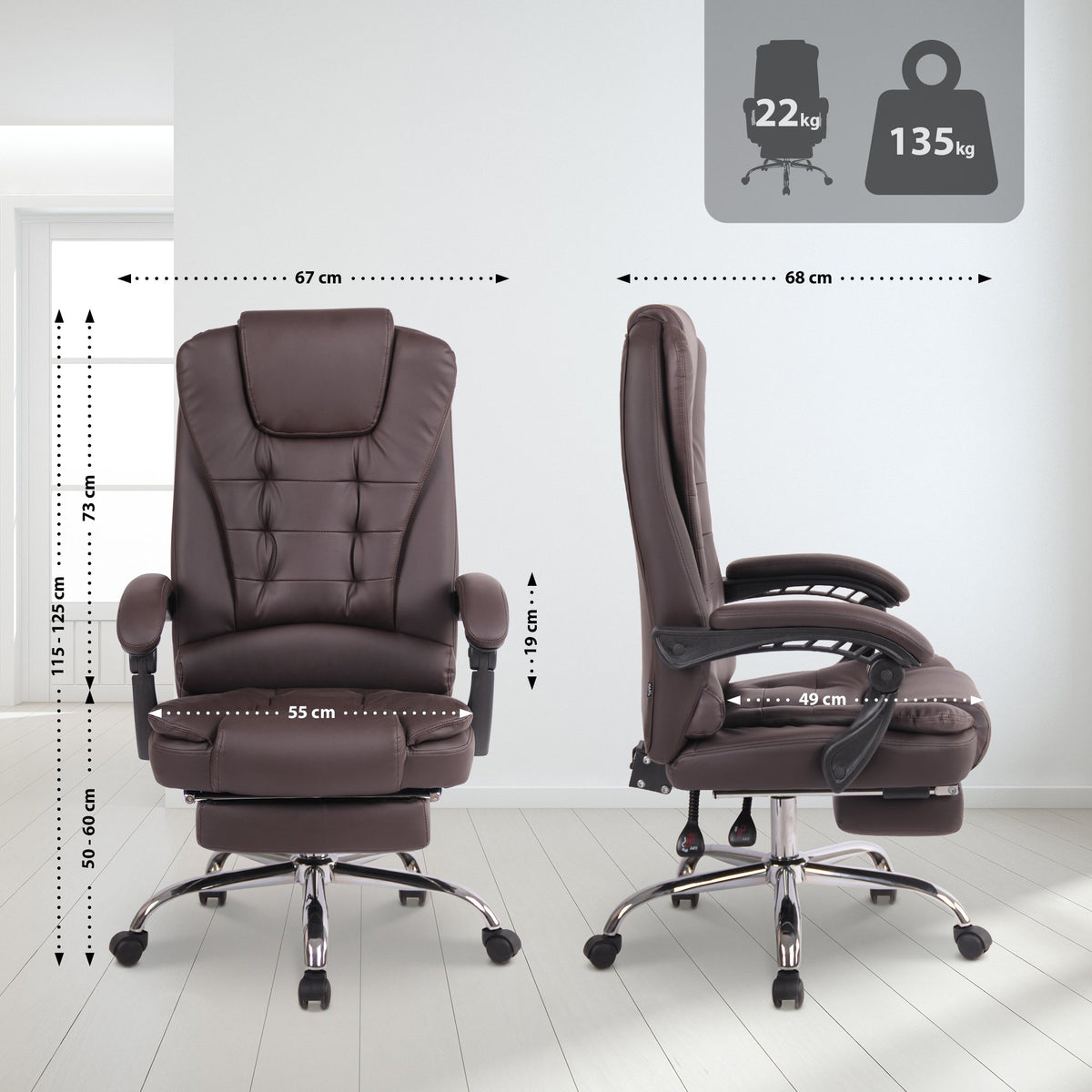 Bürostuhl Oxygen Kunstleder – Ansicht 9