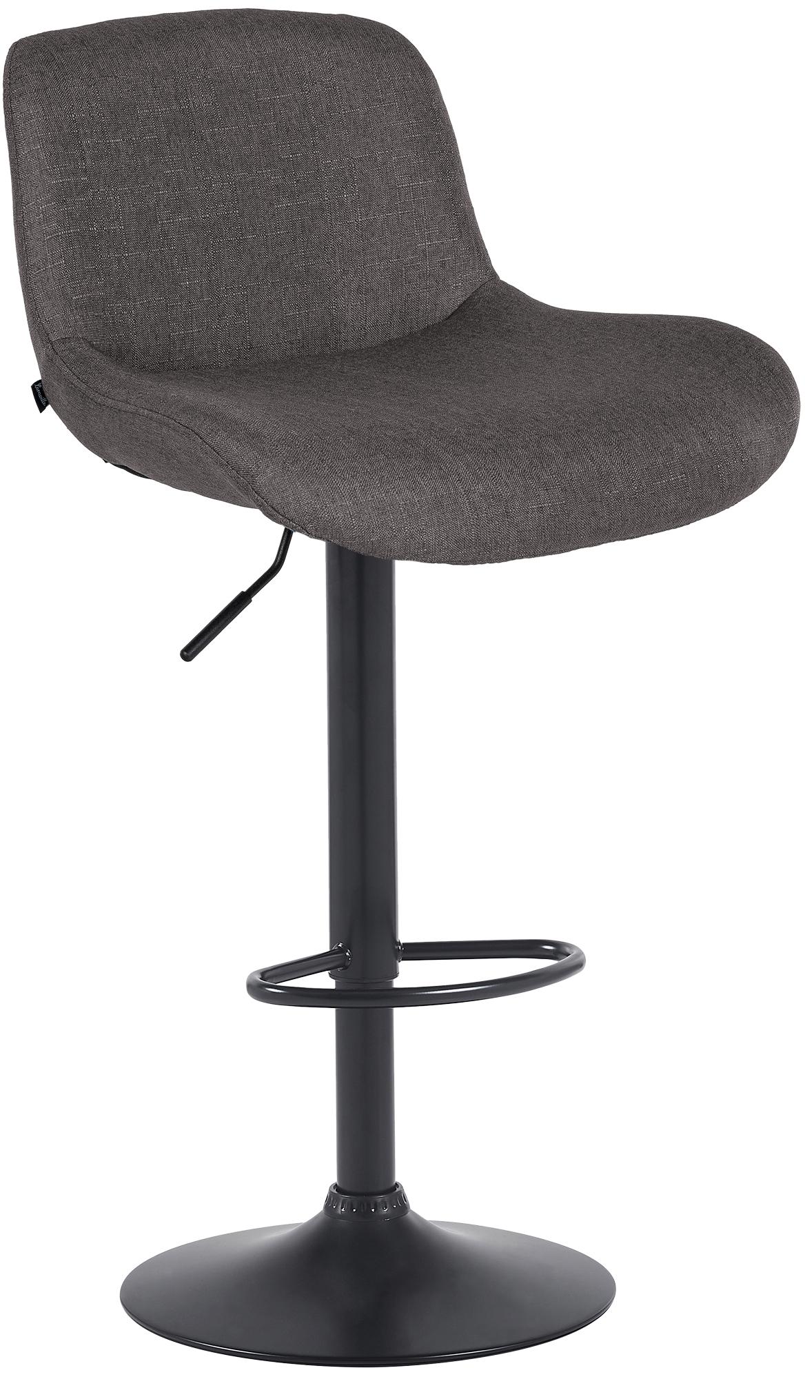 Barhocker Solon Schwarz Stoff