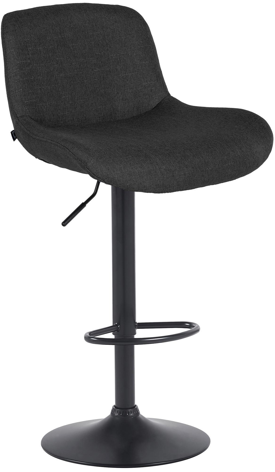 Barhocker Solon Schwarz Stoff