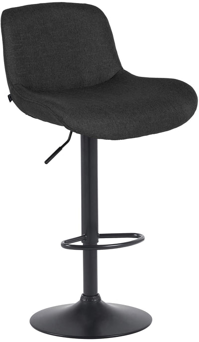 Barhocker Solon Schwarz Stoff
