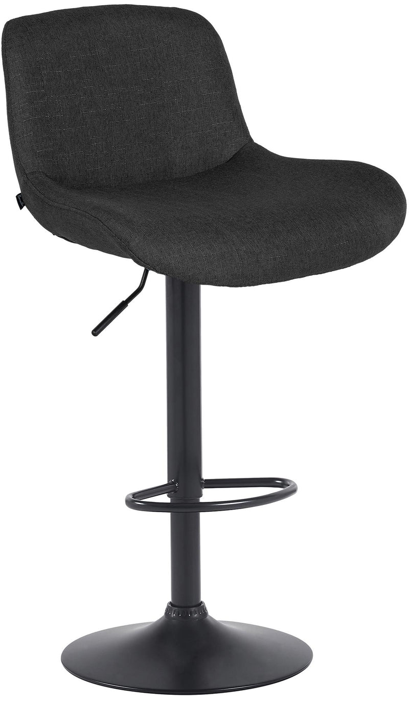 Barhocker Solon Schwarz Stoff