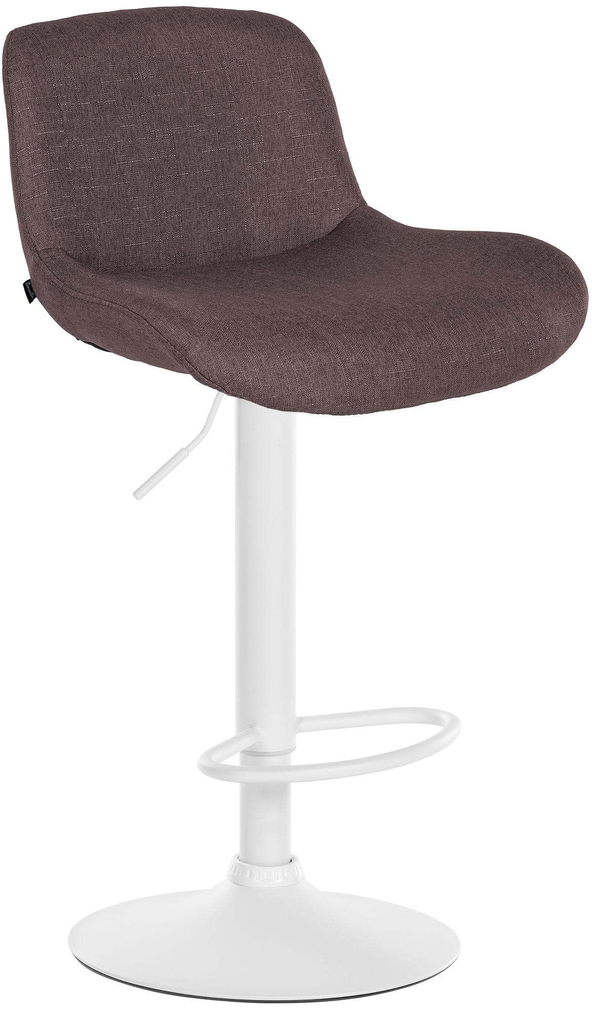 Barhocker Solon Weiß Stoff