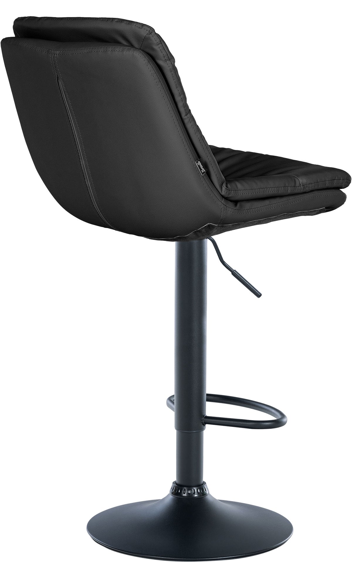 Barhocker Laurel Kunstleder schwarz – Ansicht 7
