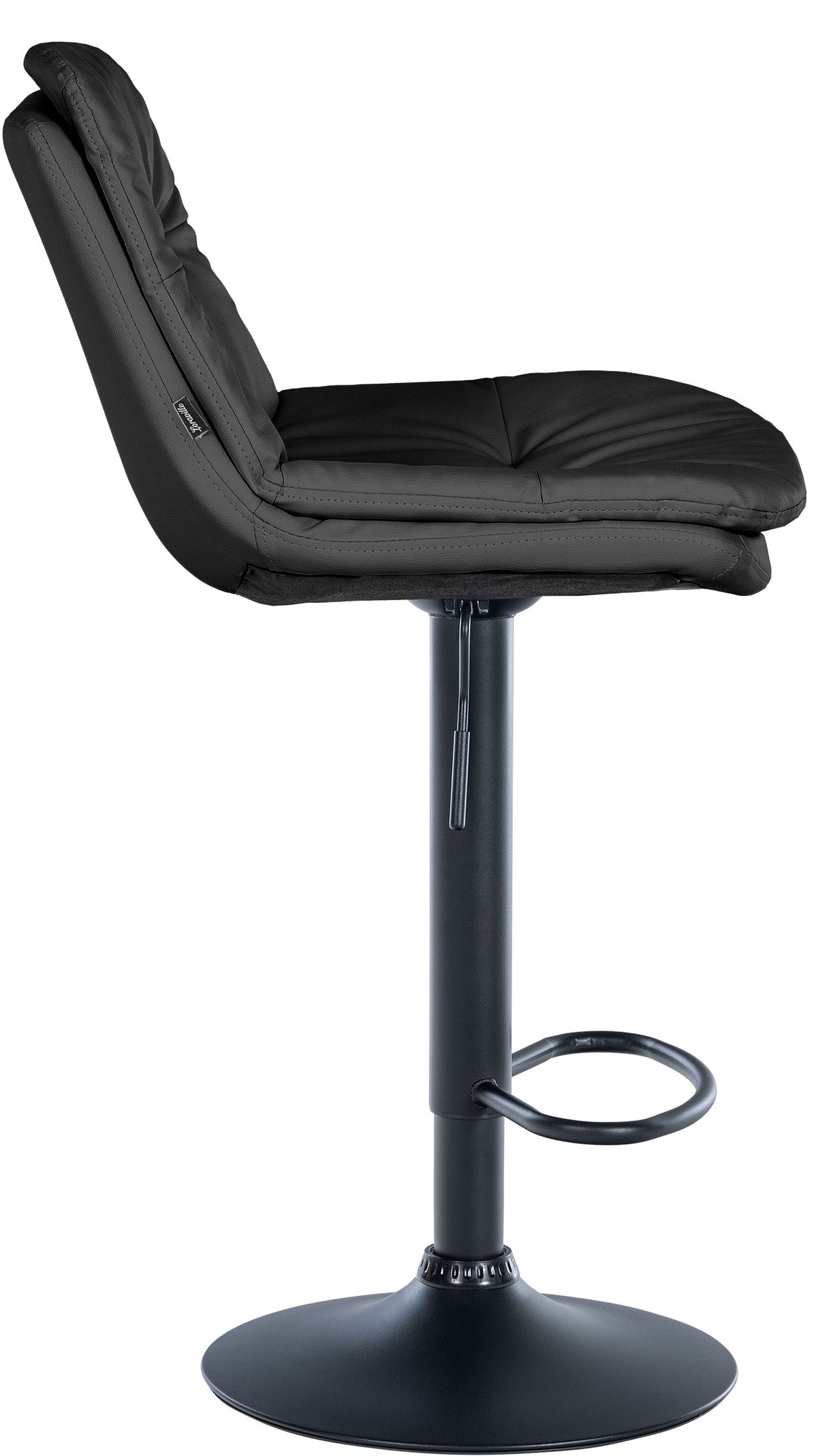 Barhocker Laurel Kunstleder schwarz – Ansicht 6