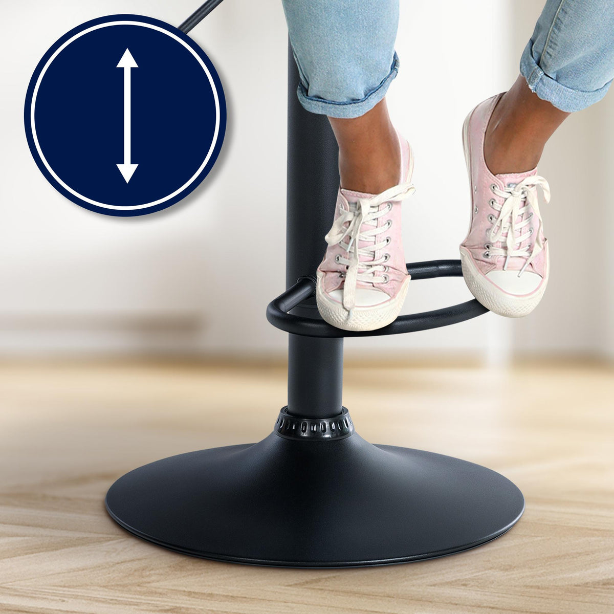 Barhocker Laurel Stoff schwarz – Ansicht 11