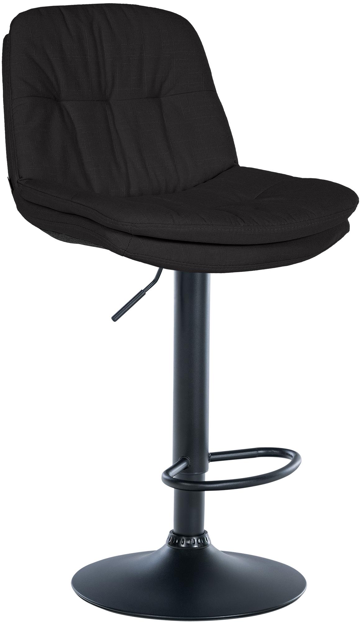 Barhocker Laurel Stoff schwarz