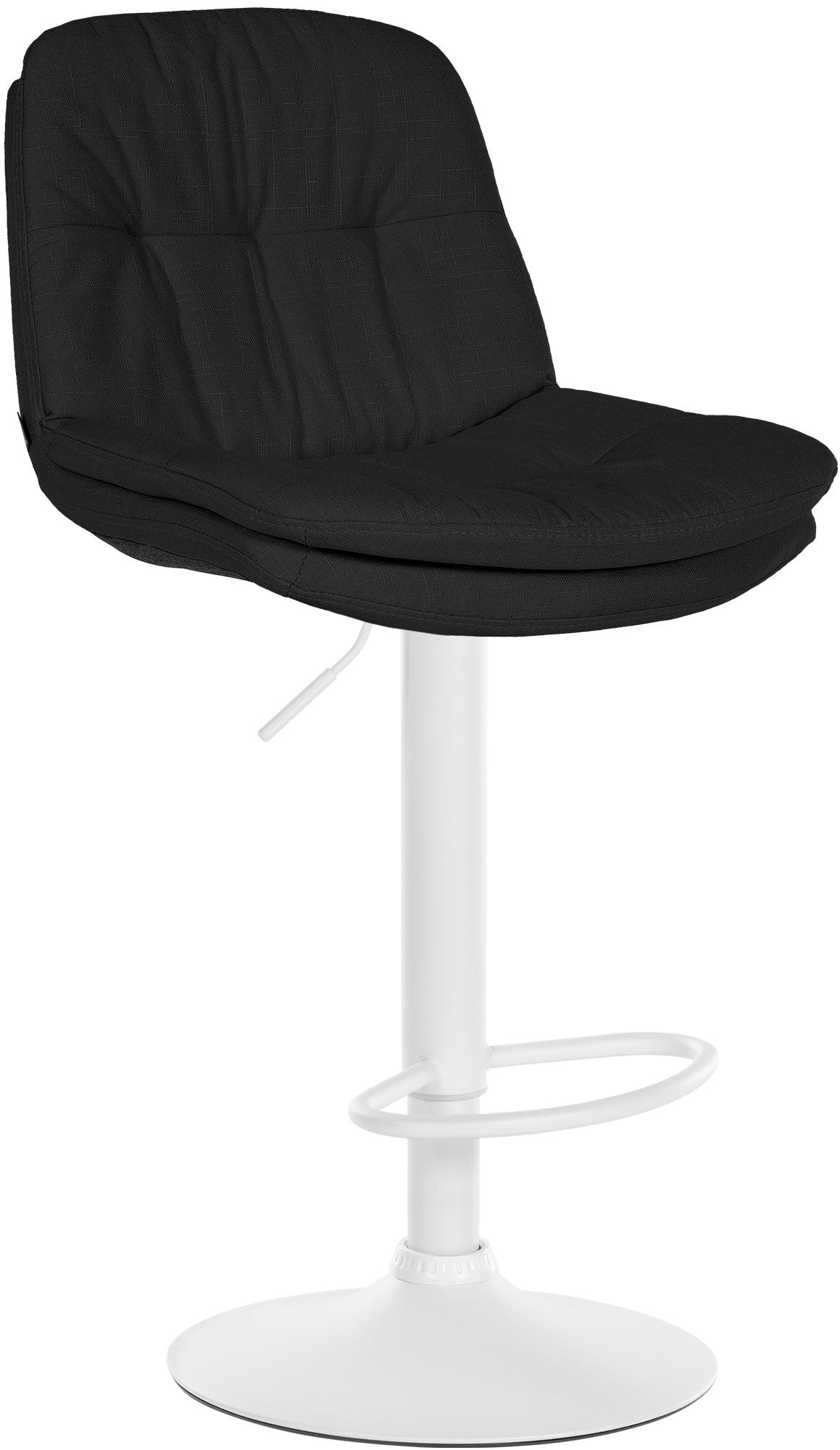 Barhocker Laurel Stoff weiß