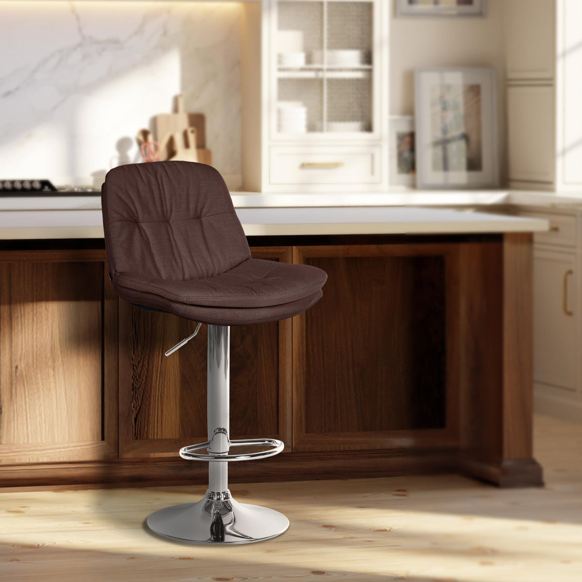 Barhocker Laurel Stoff chrom – Ansicht 17