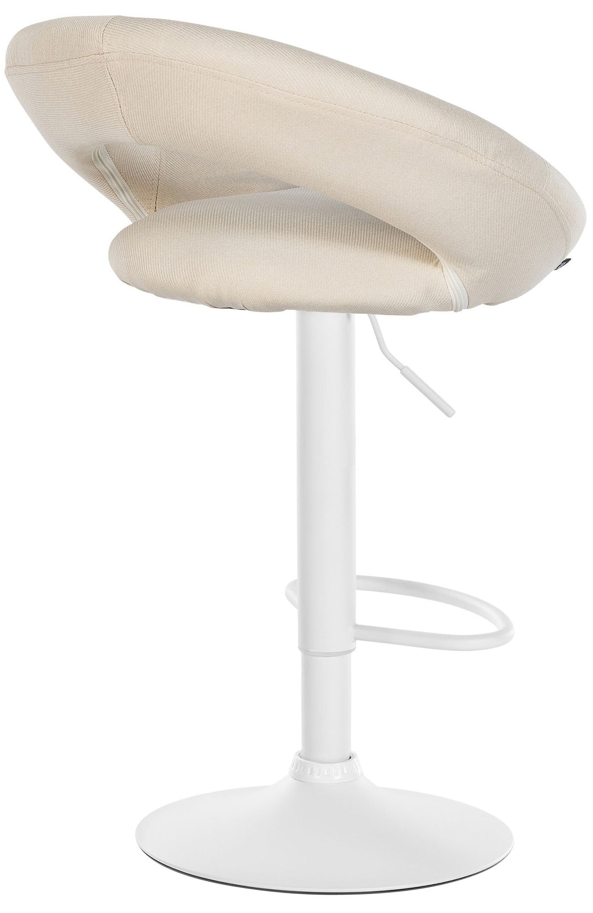 Barhocker Olinda Stoff weiß – Ansicht 5