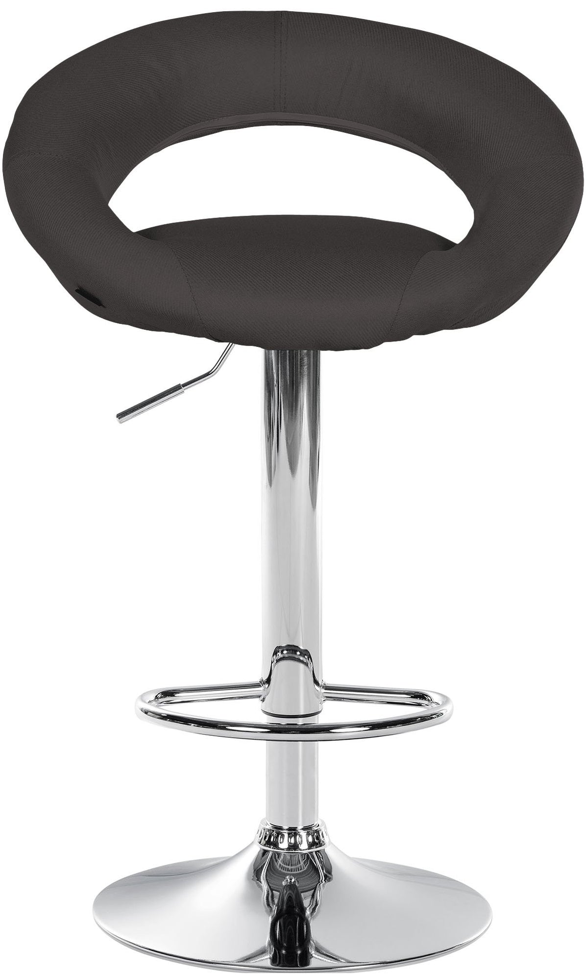 2er Set Barhocker Olinda Stoff Chrom – Ansicht 13