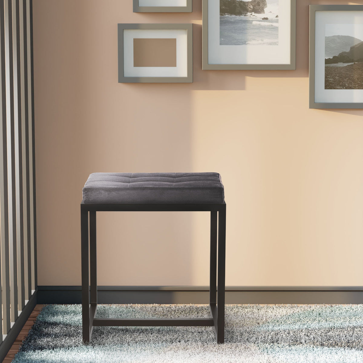 Sitzhocker Barci B Samt – Ansicht 3