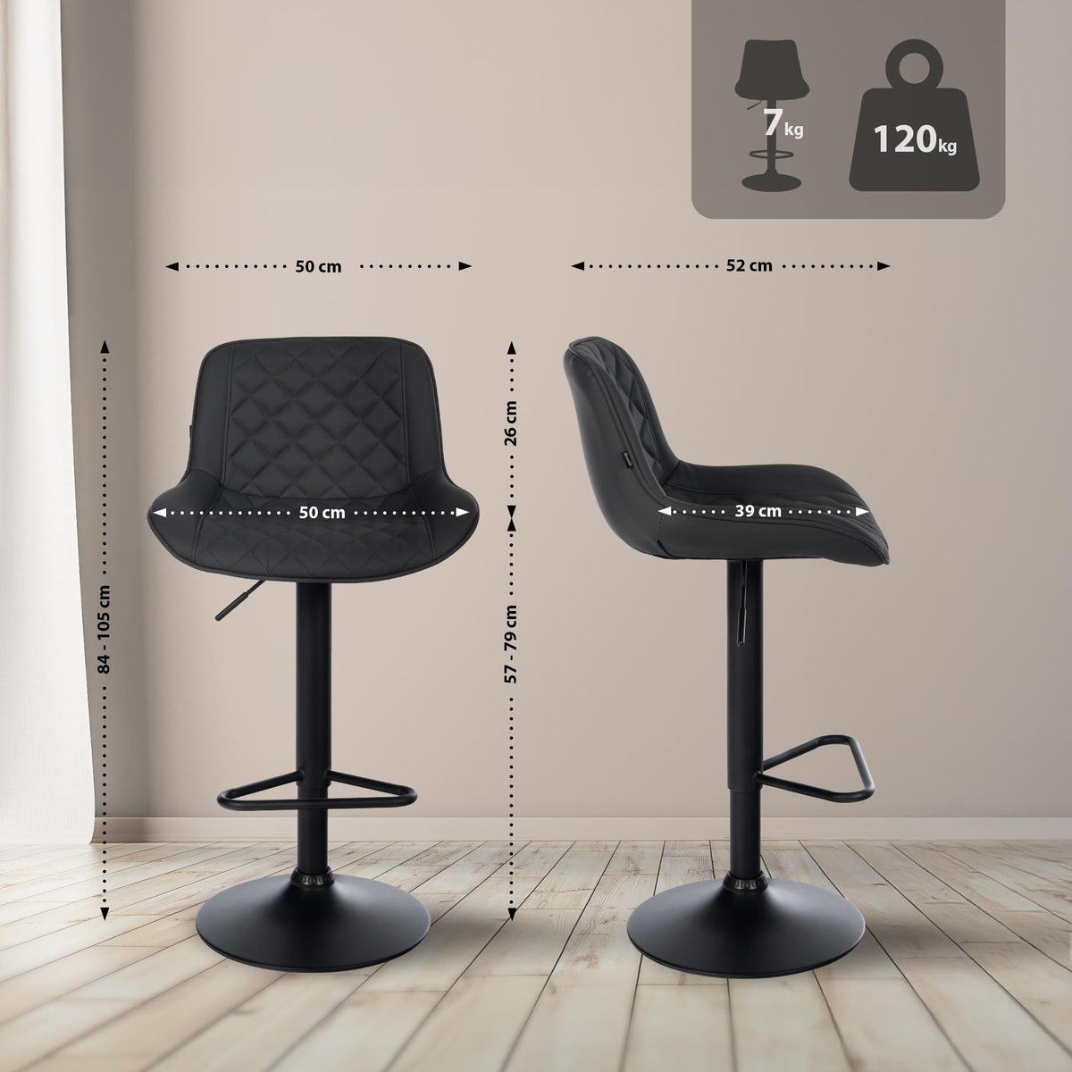 Barhocker Kasson Kunstleder – Ansicht 10