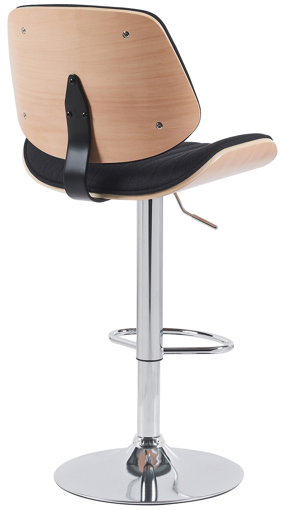 2er Set Barhocker Clawson Stoff chrom – Ansicht 5