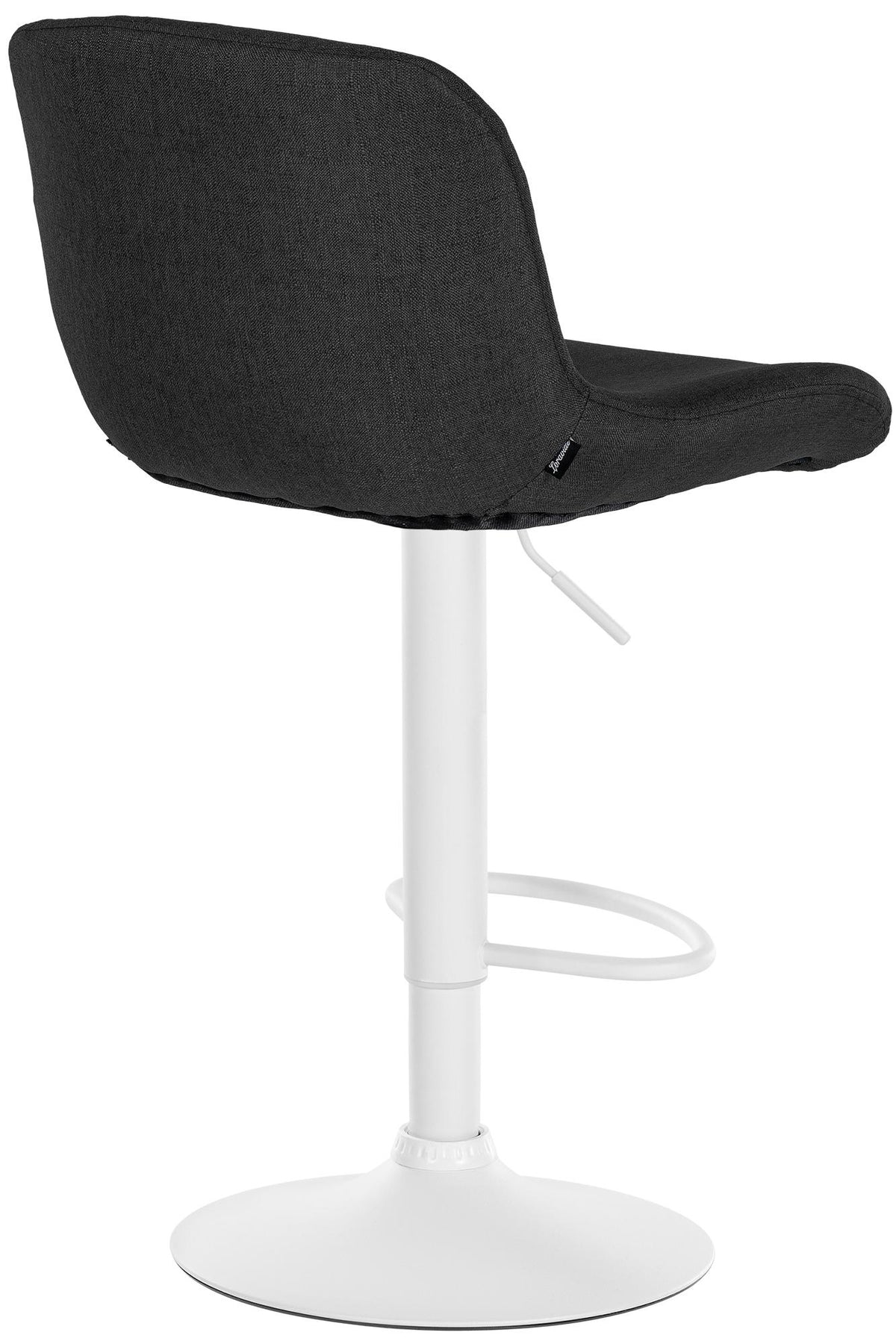 2er Set Barhocker Solon Weiß Samt – Ansicht 13