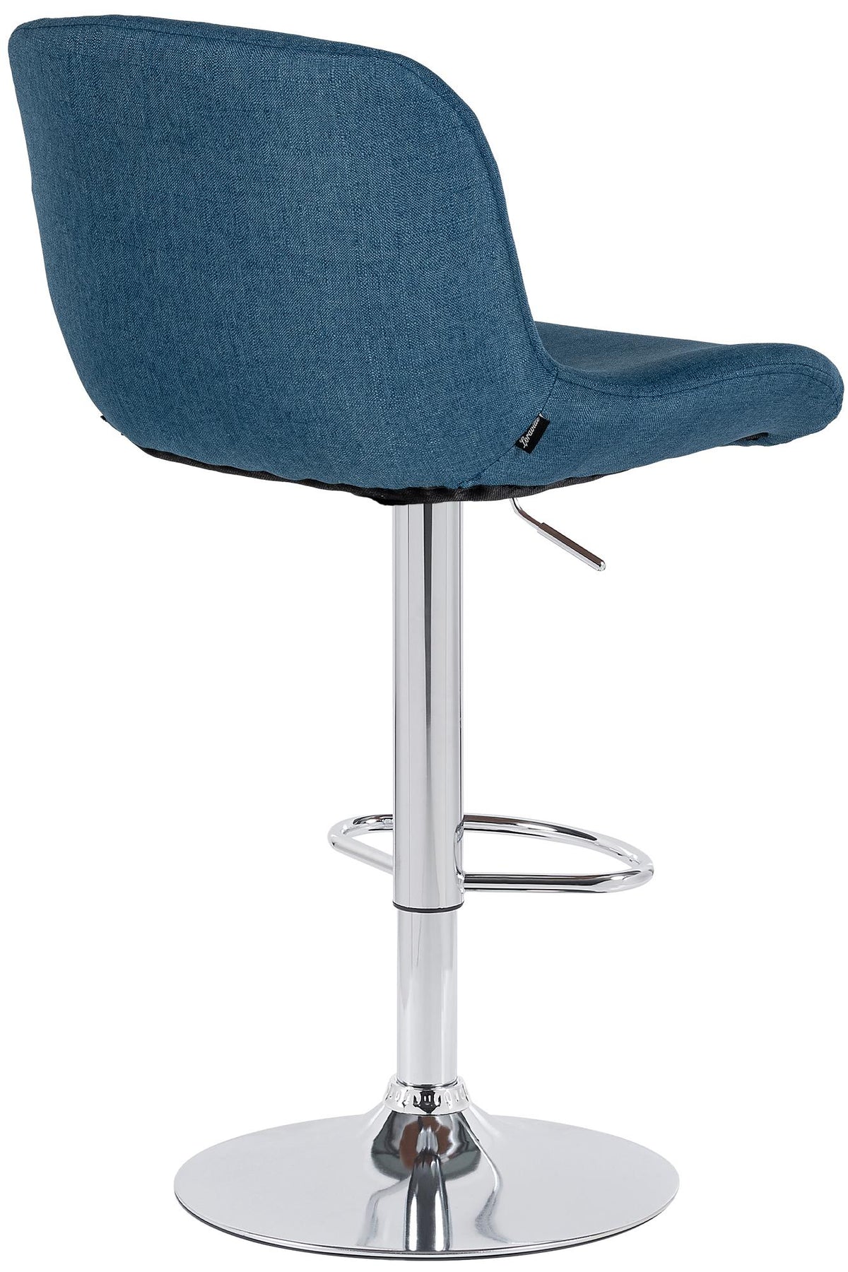 2er Set Barhocker Solon Chrom Stoff – Ansicht 6