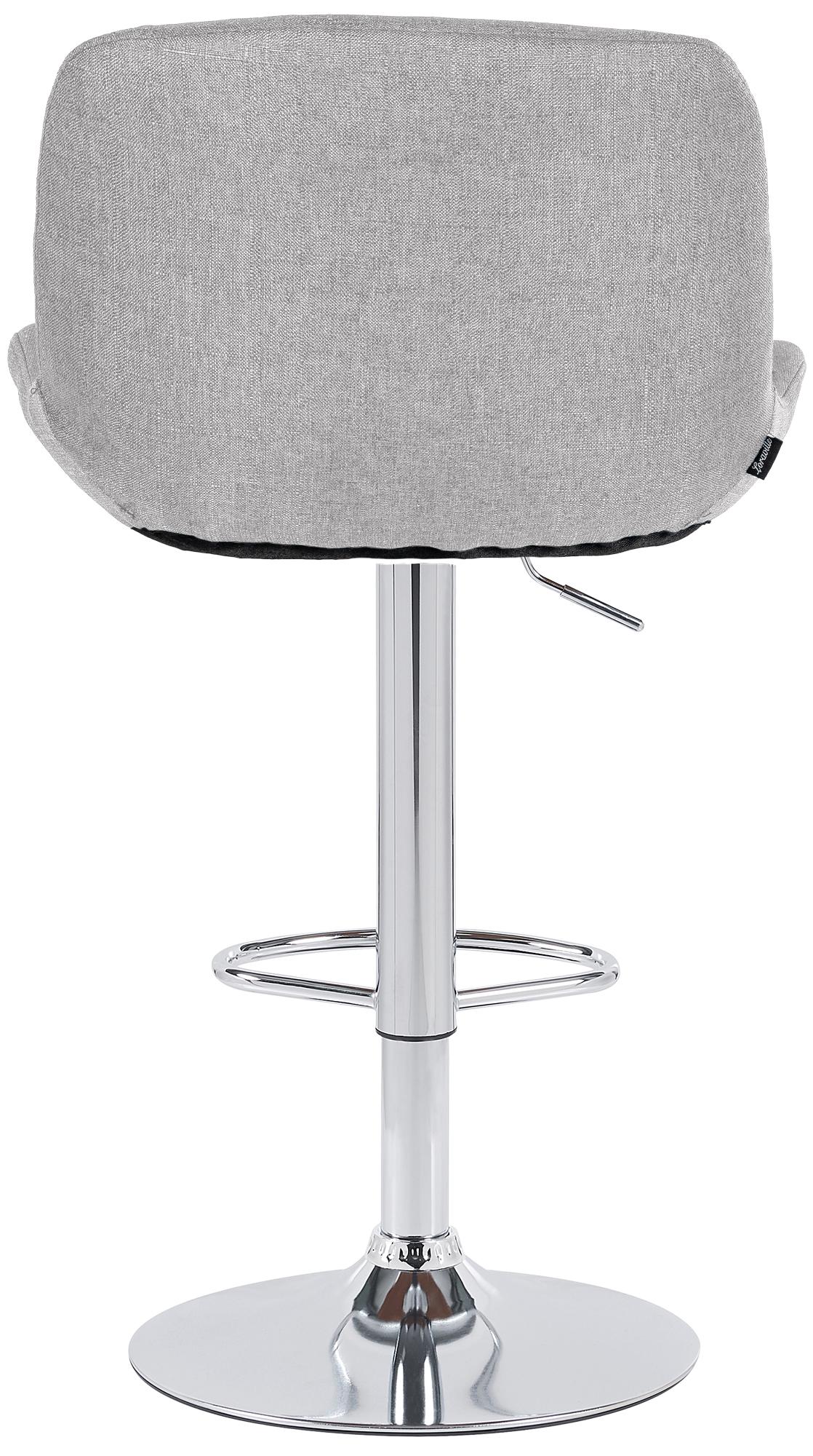 2er Set Barhocker Solon Chrom Stoff – Ansicht 19