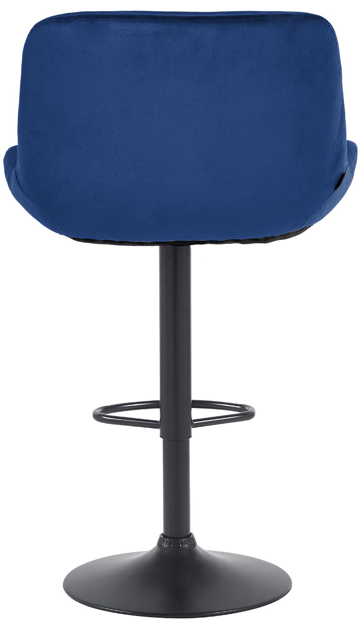 2er Set Barhocker Solon Schwarz Samt – Ansicht 5