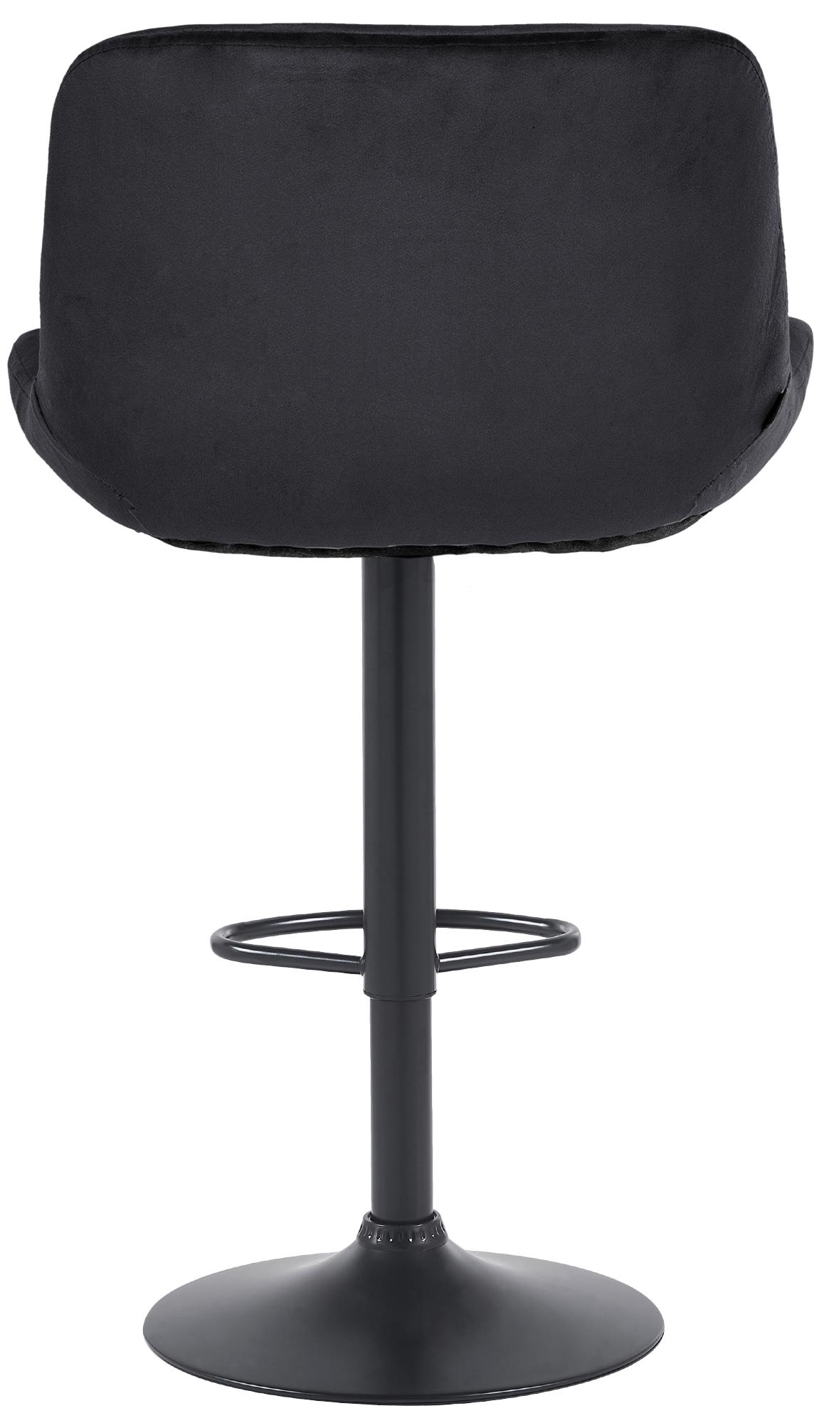 2er Set Barhocker Solon Schwarz Samt – Ansicht 12