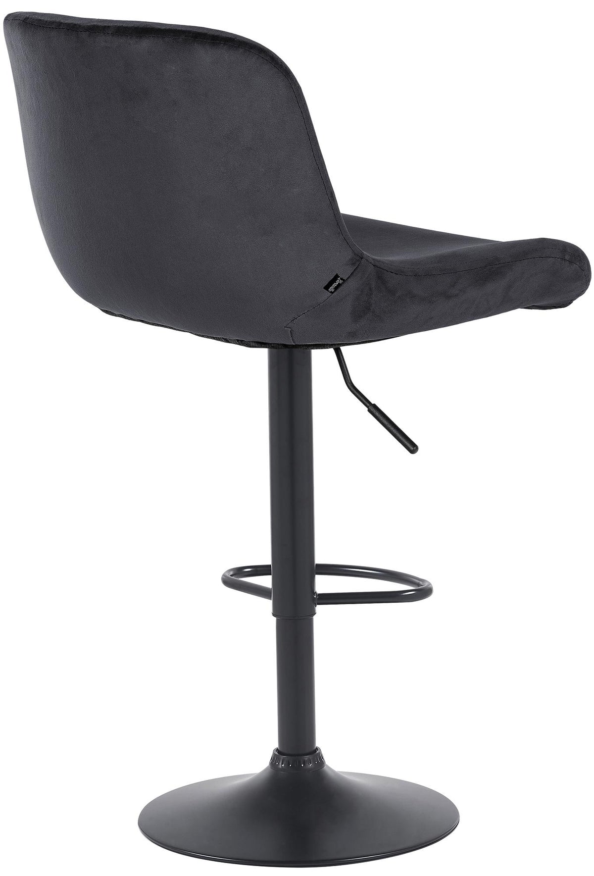2er Set Barhocker Solon Schwarz Samt – Ansicht 13
