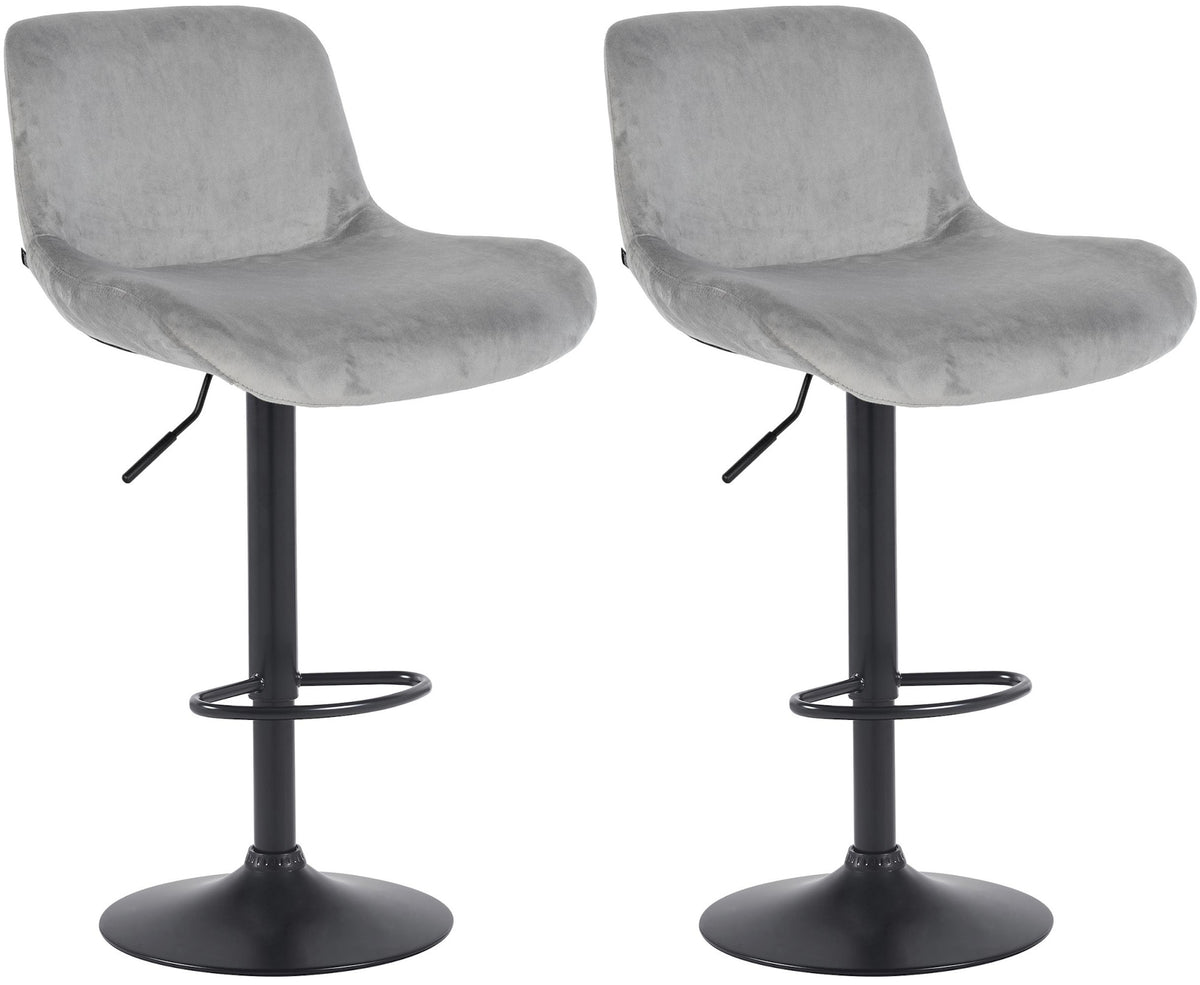 2er Set Barhocker Solon Schwarz
