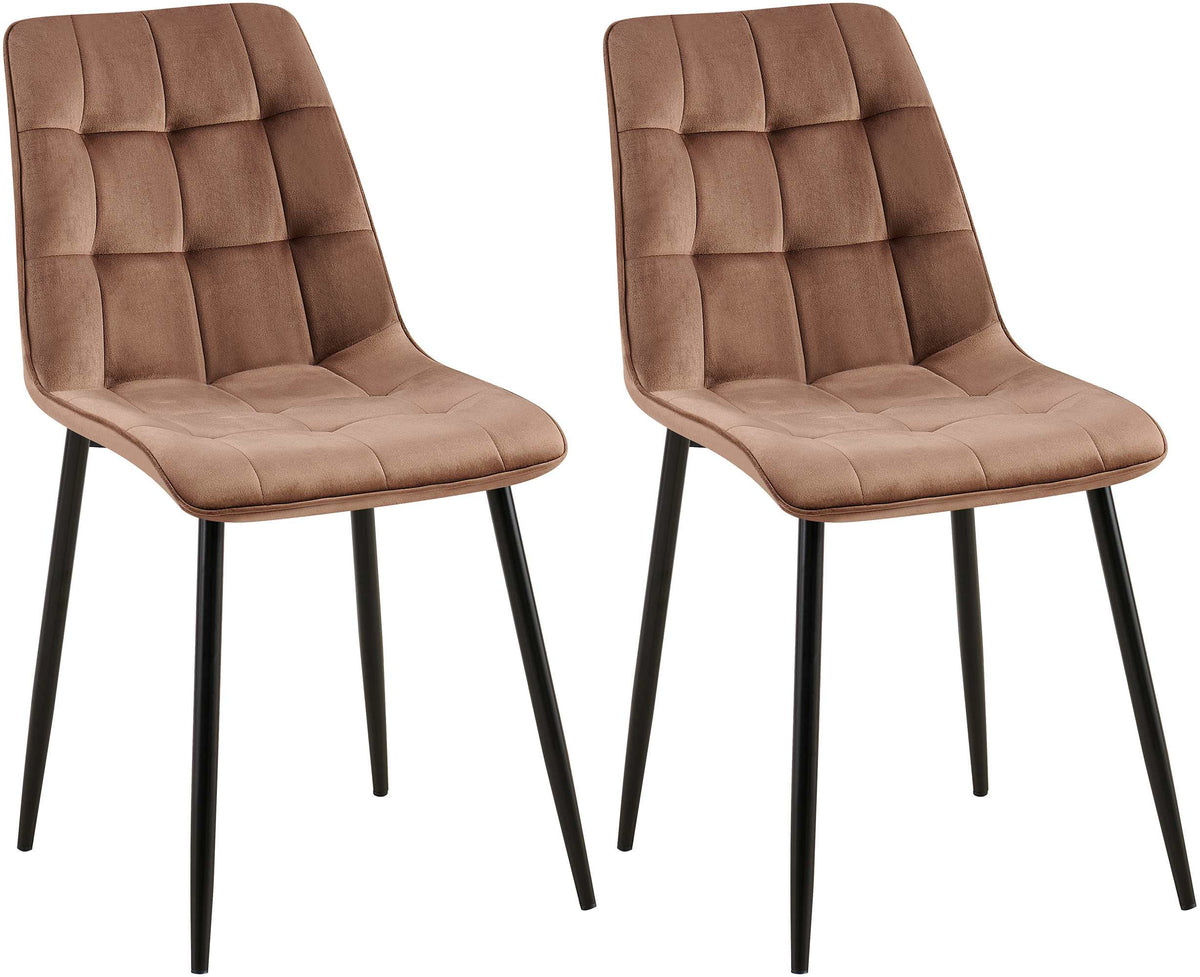 2er Set Esszimmerstuhl Gifford Samt – Ansicht 8