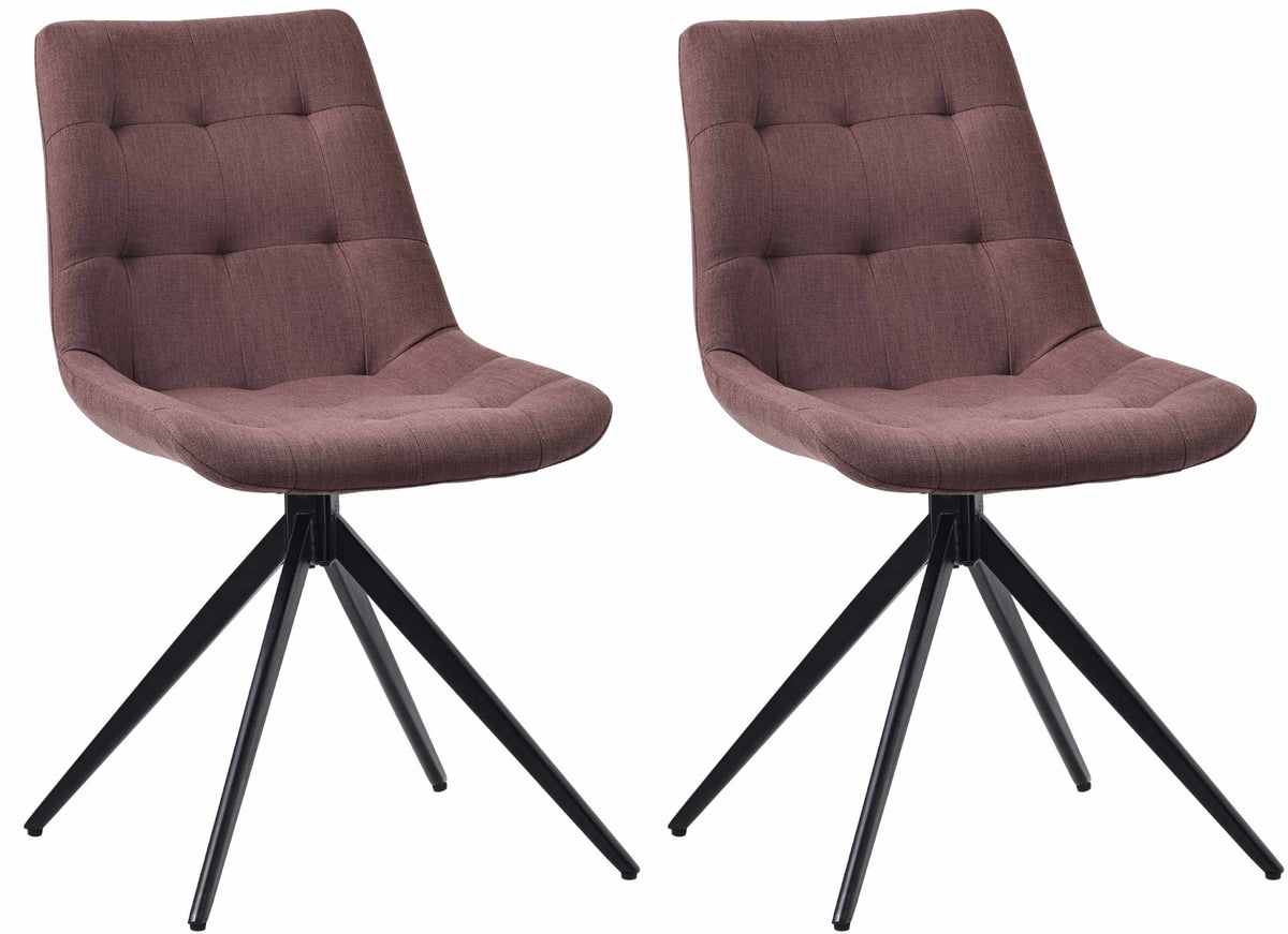 2er Set Esszimmerstuhl Merna Stoff – Ansicht 8