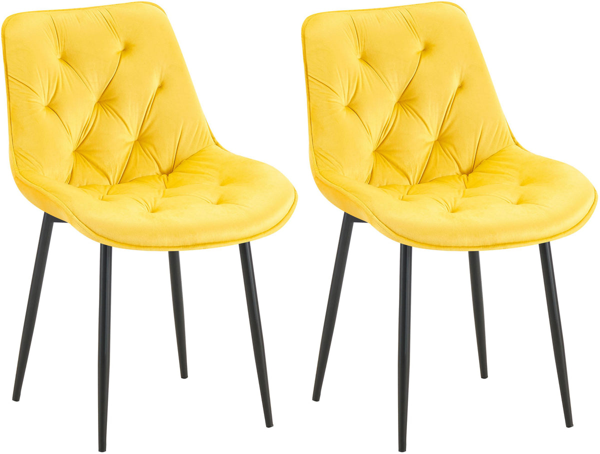 2er Set Esszimmerstuhl Wallace Samt – Ansicht 9