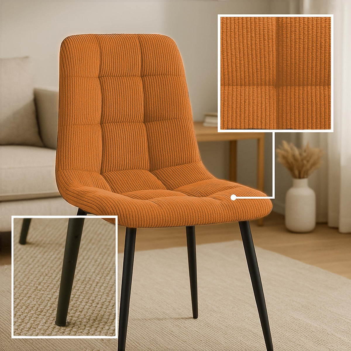Esszimmerstuhl Antibes Cord – Ansicht 18