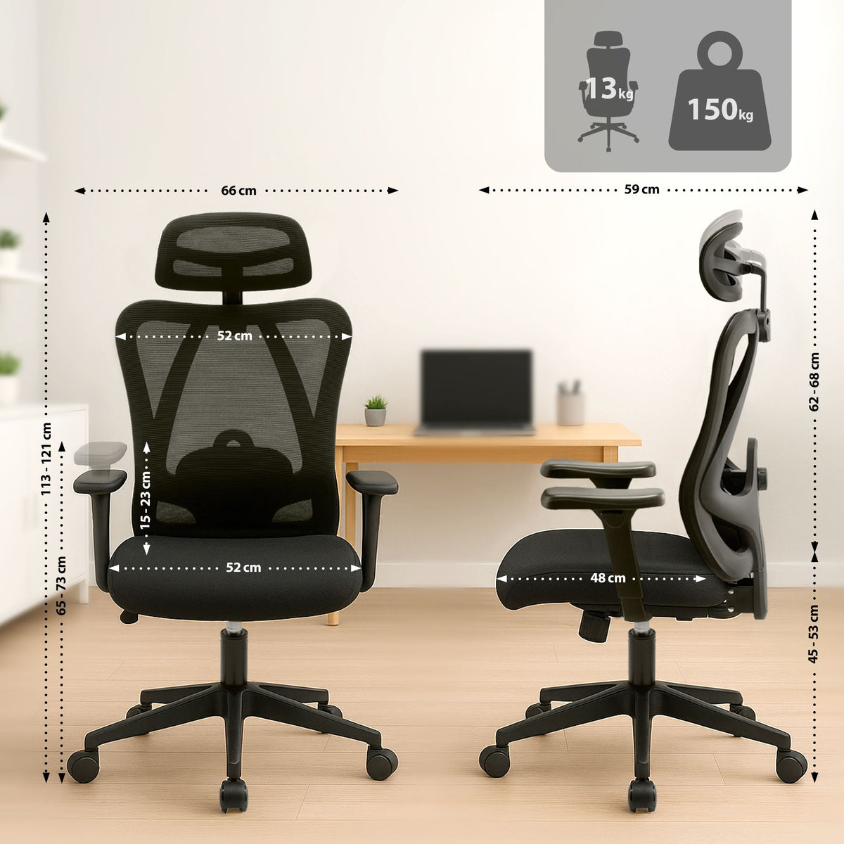 Bürostuhl Elisha – Ansicht 2