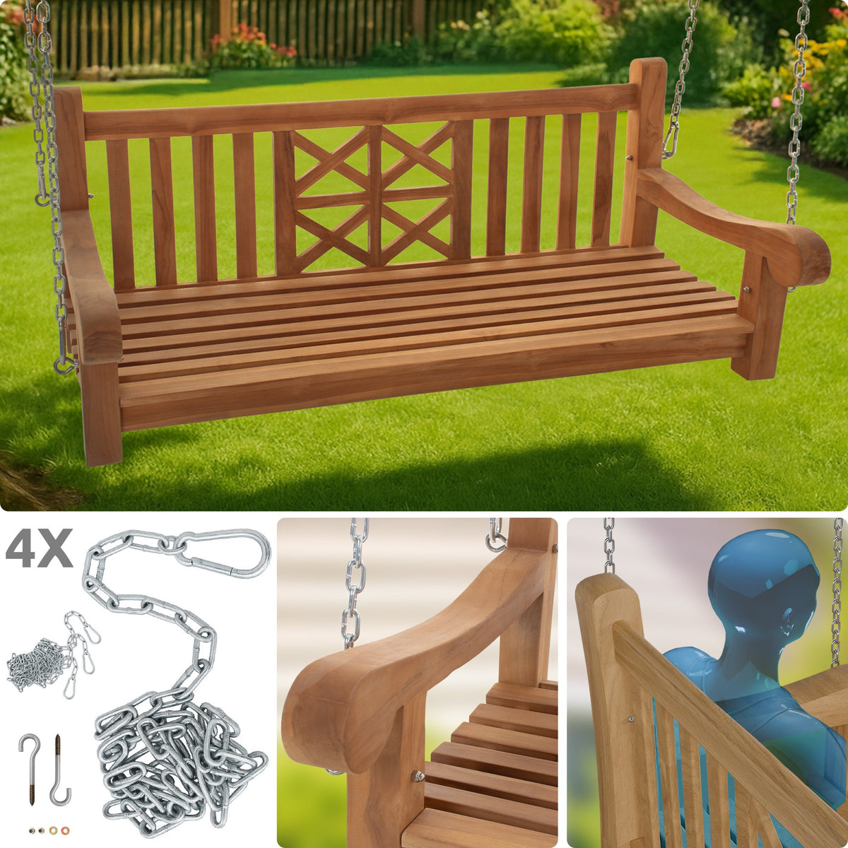 Schaukelbank Farm 150 cm – Ansicht 4