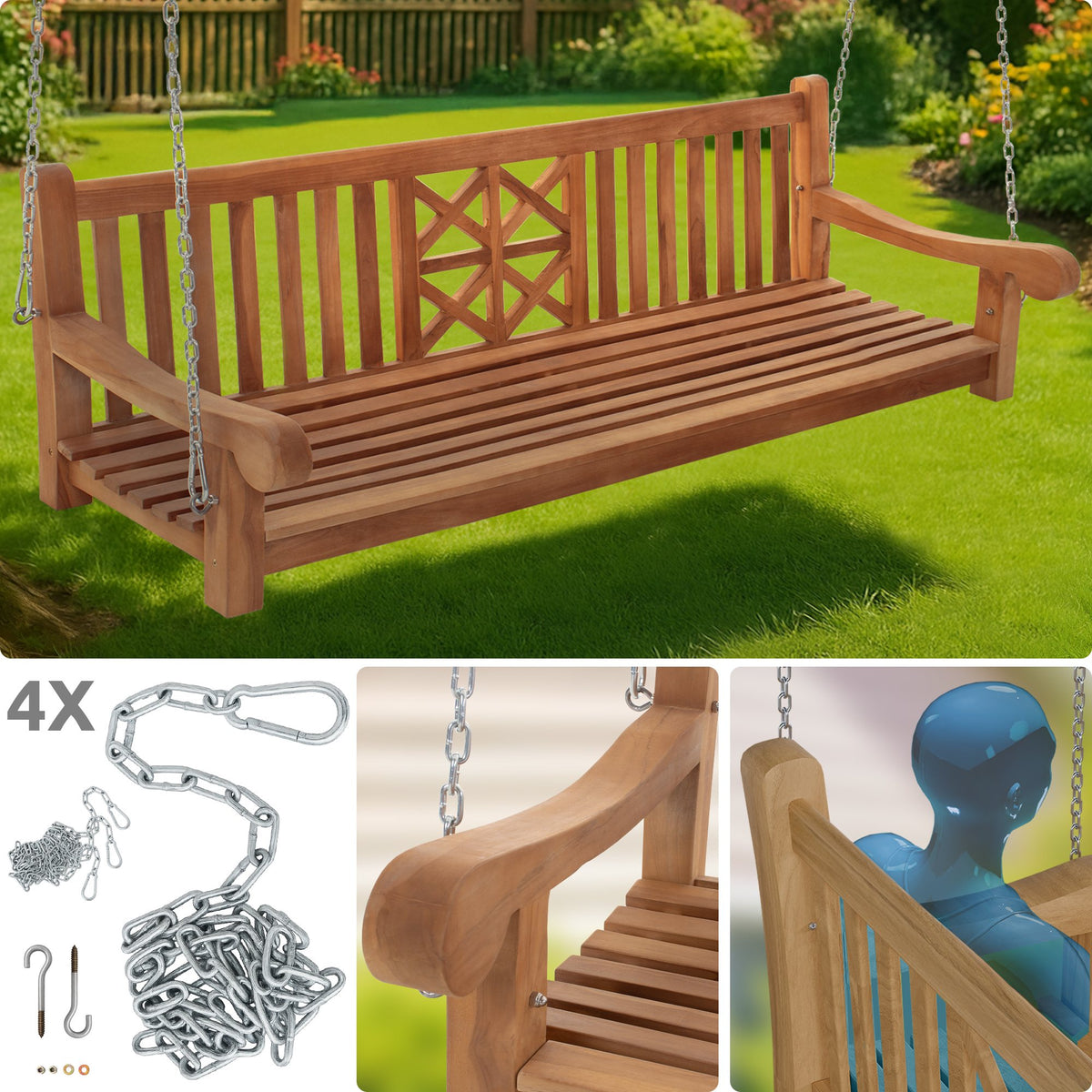 Schaukelbank Farm 200 cm – Ansicht 4