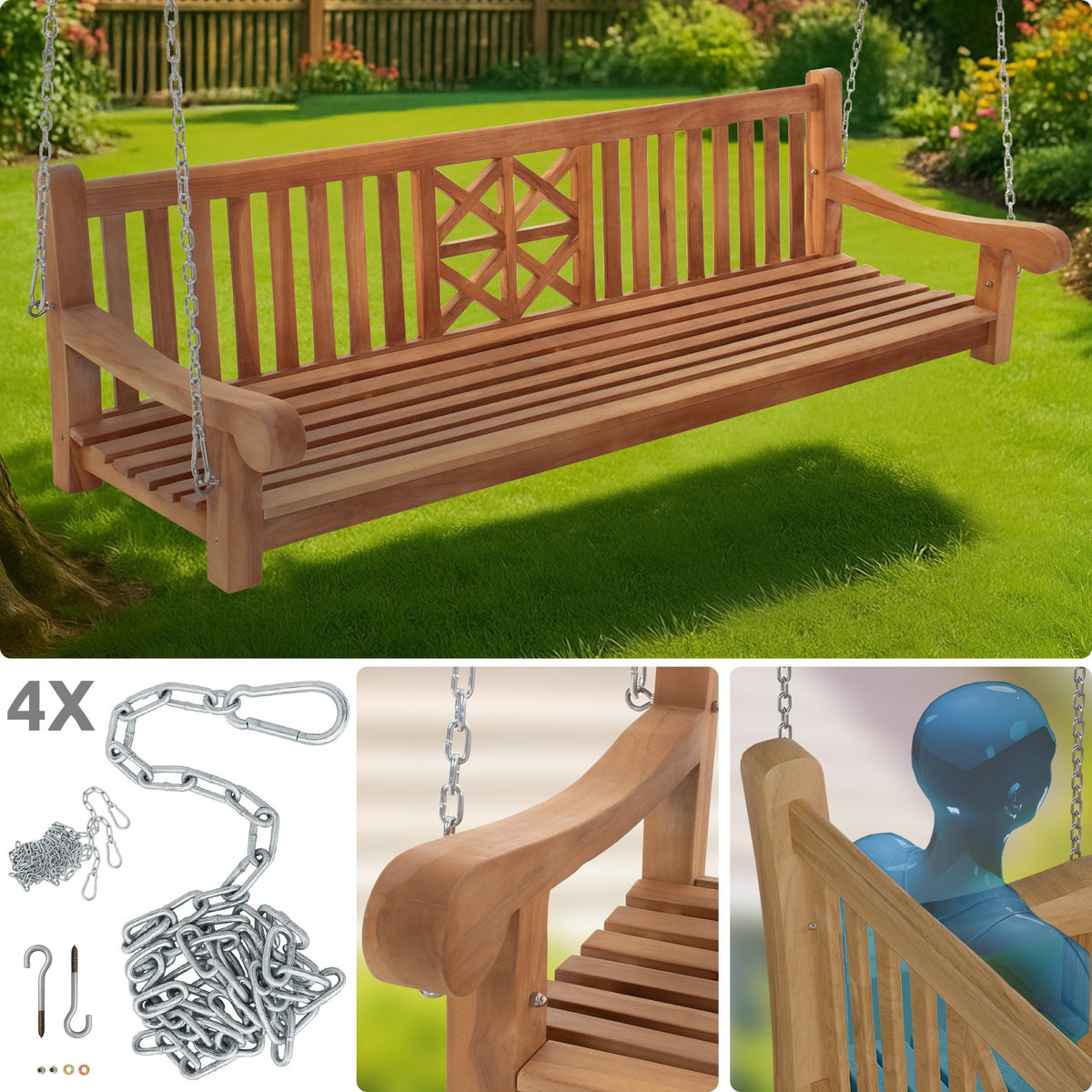 Schaukelbank Farm 220 cm – Ansicht 4