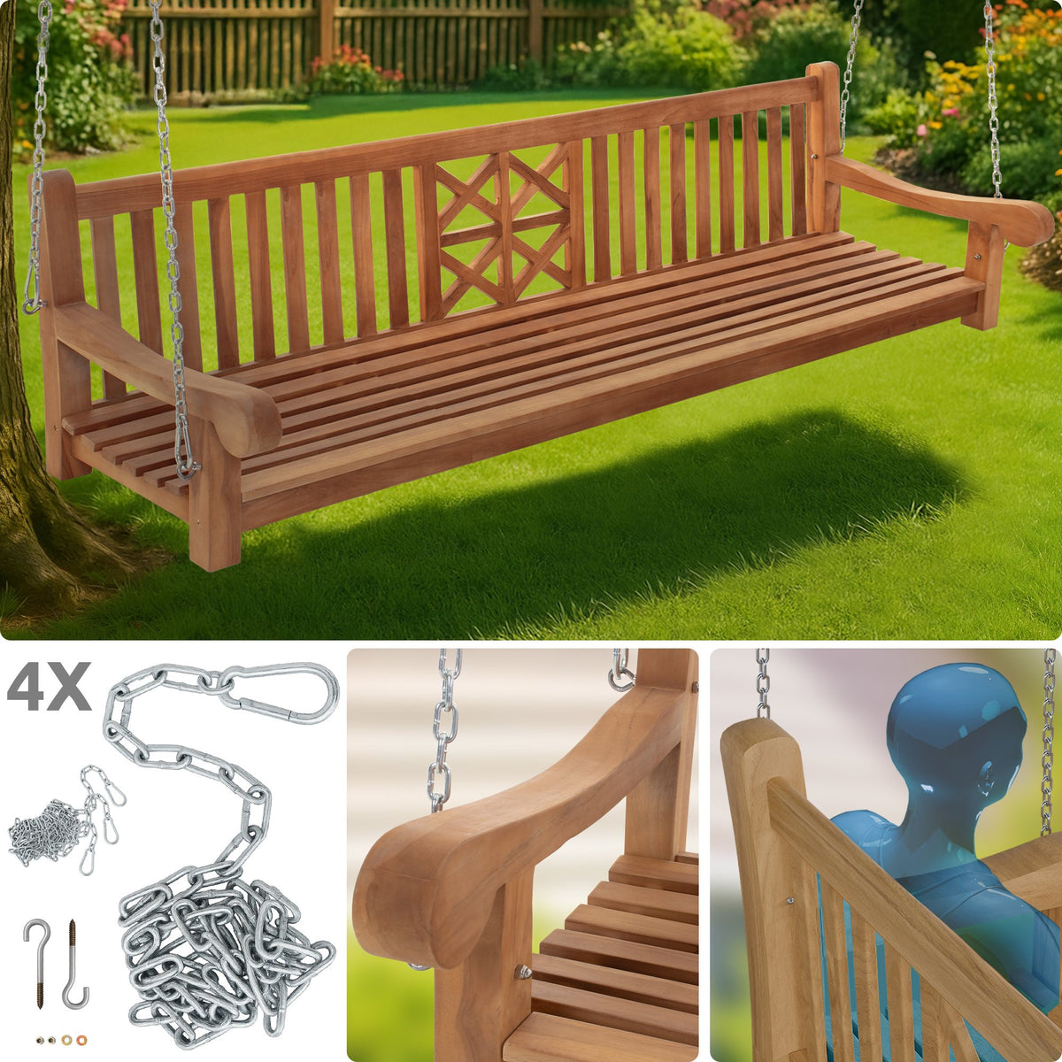 Schaukelbank Farm 240 cm – Ansicht 4
