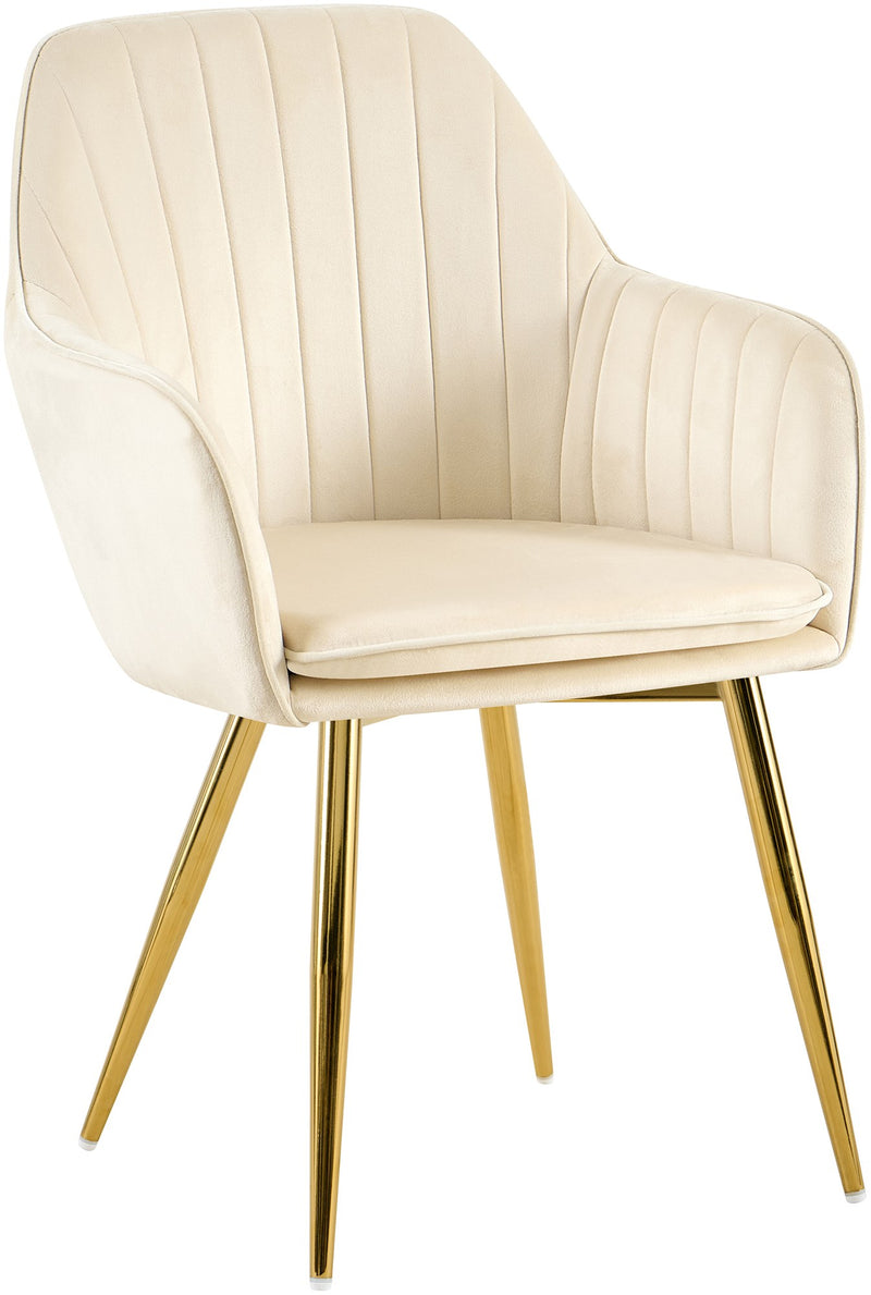 Esszimmerstuhl Cheryl Samt gold