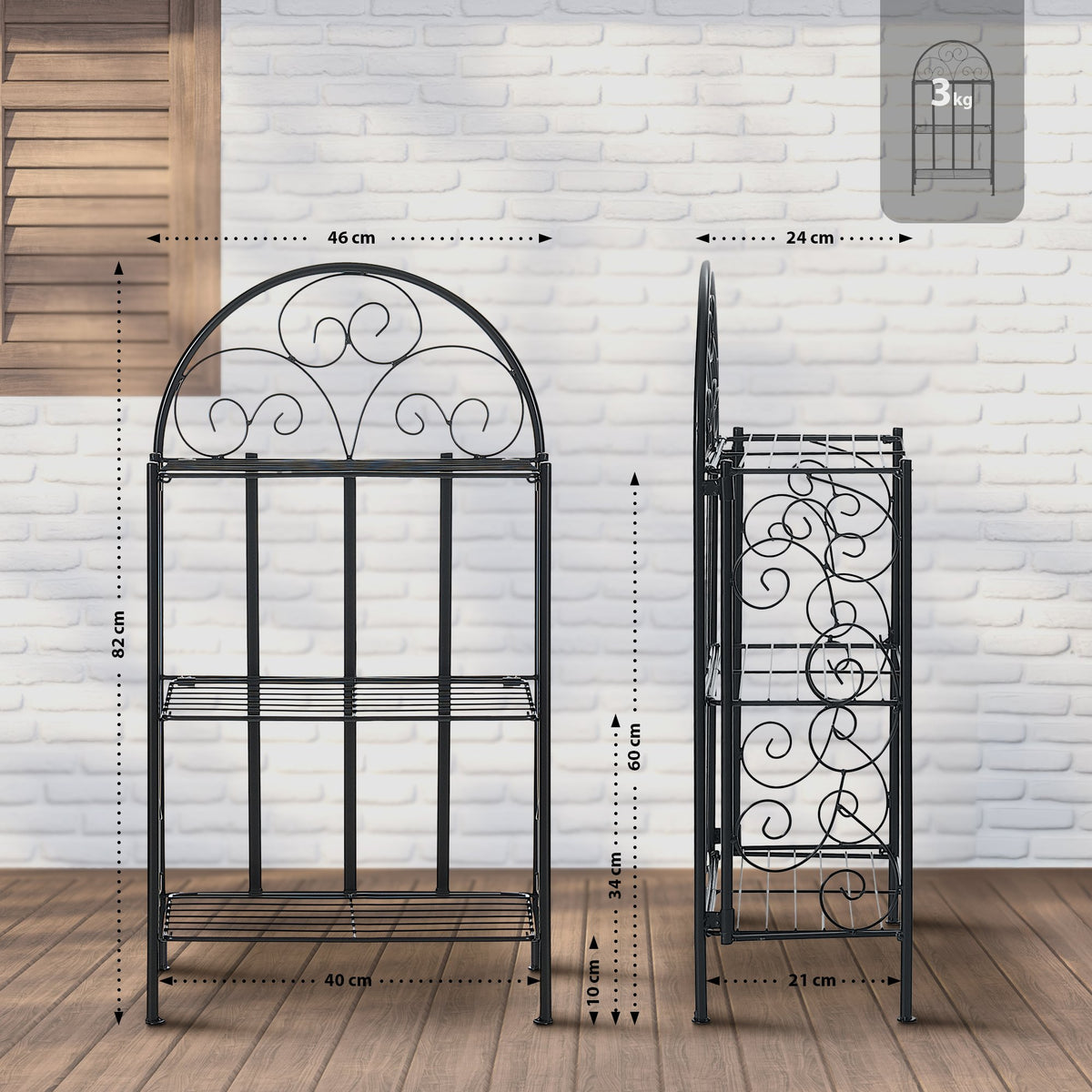 Standregal Rosa – Ansicht 2