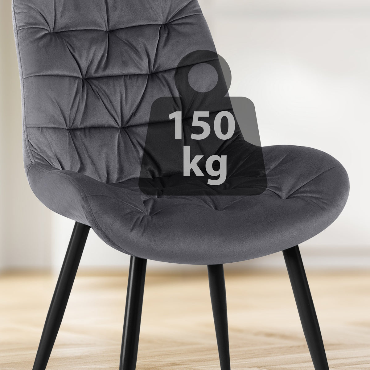 Esszimmerstuhl Rossford Samt – Ansicht 11