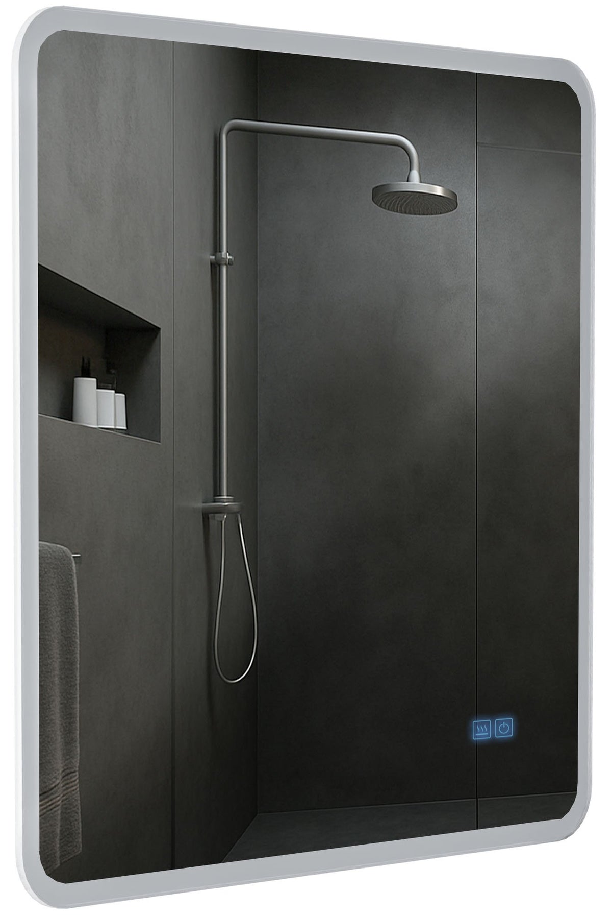 Badspiegel Jericho 80x80 mit Bluetooth – Ansicht 5