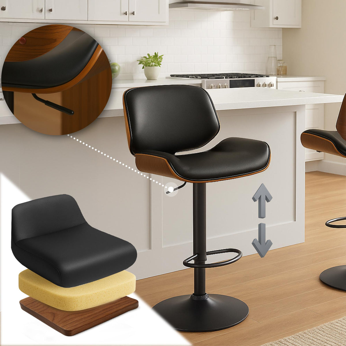 Barhocker Beverley B Kunstleder – Ansicht 11