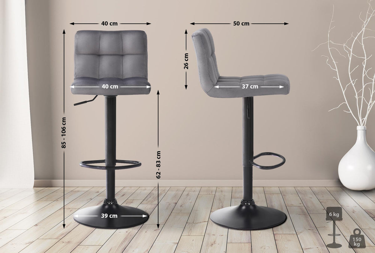 Barhocker Feni Samt – Ansicht 10