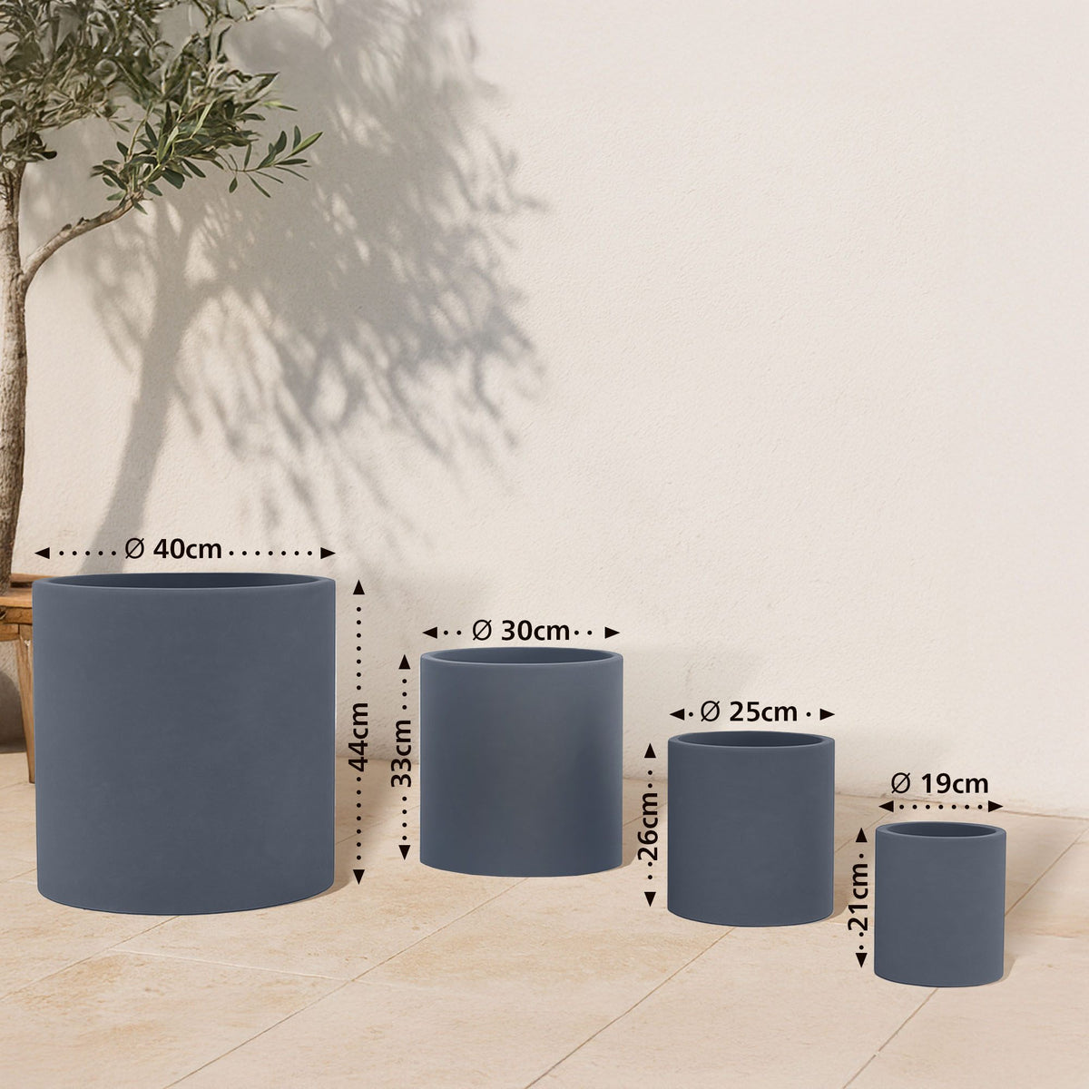 4er Set Pflanzkübel 1 – Ansicht 2