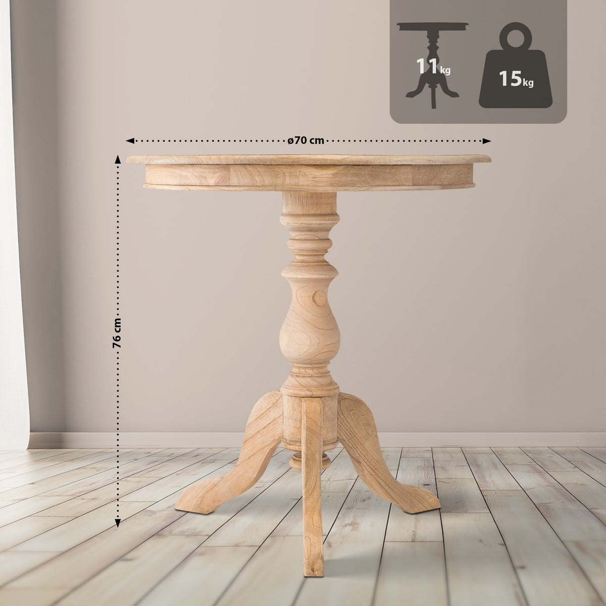 Beistelltisch Wiva 70 – Ansicht 2