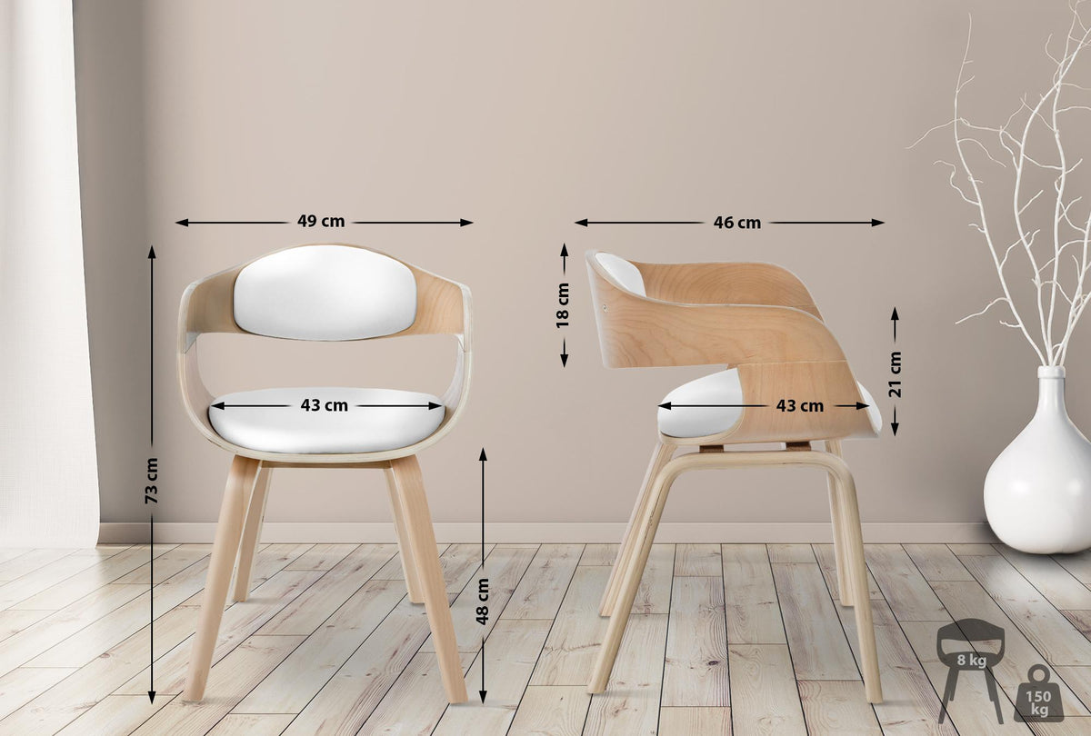 2er Set Stühle Kingston Kunstleder – Ansicht 11