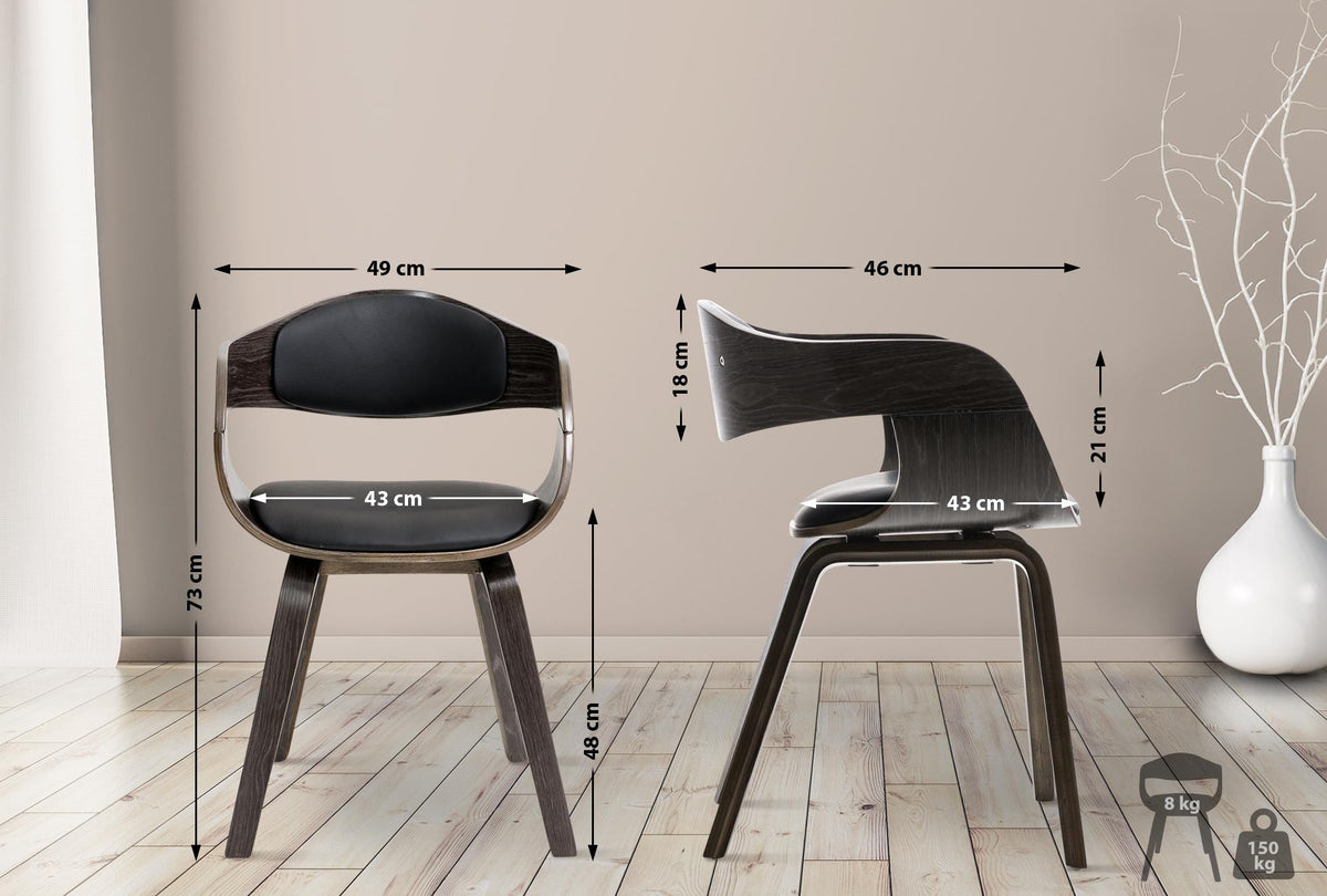 2er Set Stühle Kingston Kunstleder – Ansicht 2