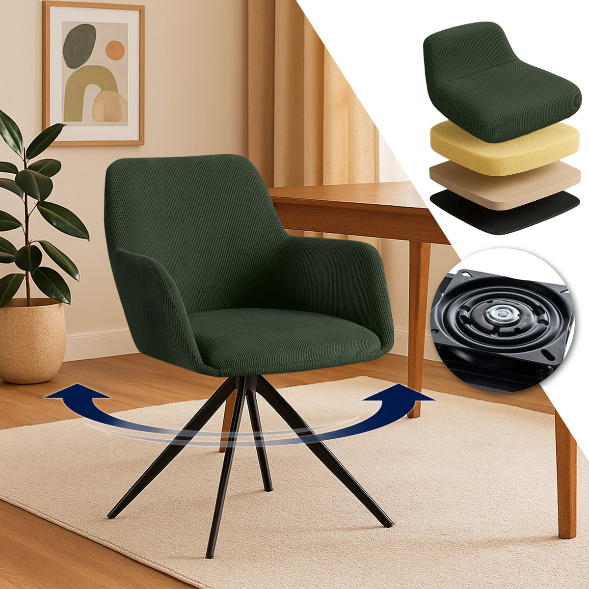 Esszimmerstuhl Olema Cord – Ansicht 11