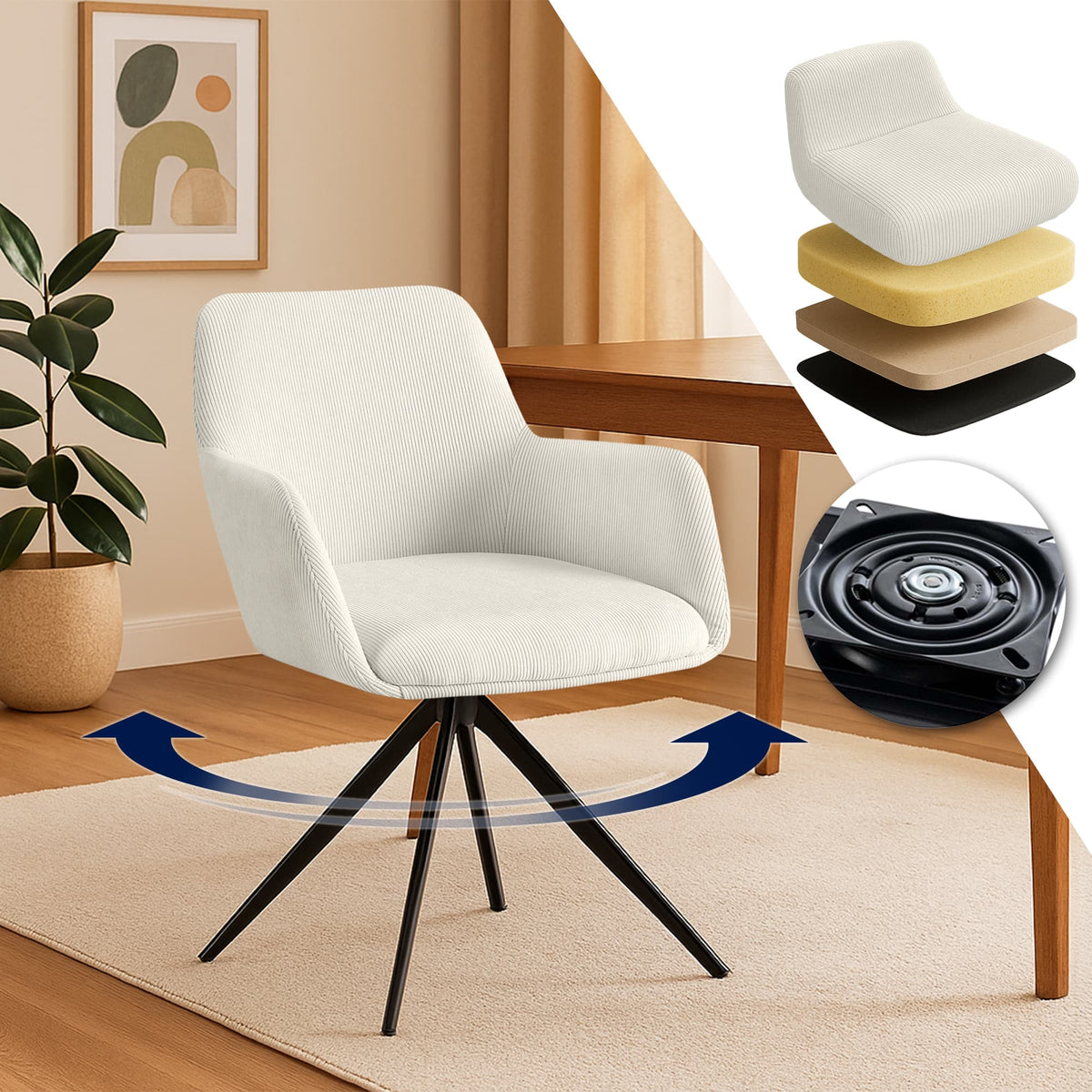 Esszimmerstuhl Olema Cord – Ansicht 18