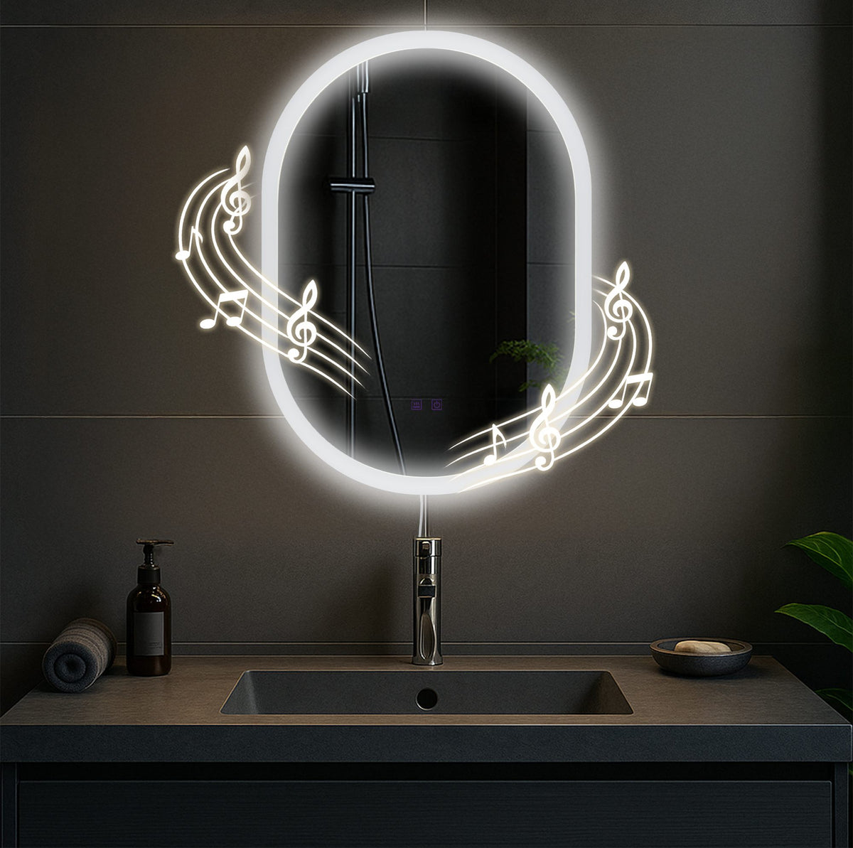 Badspiegel Karishma 70x50 mit Bluetooth