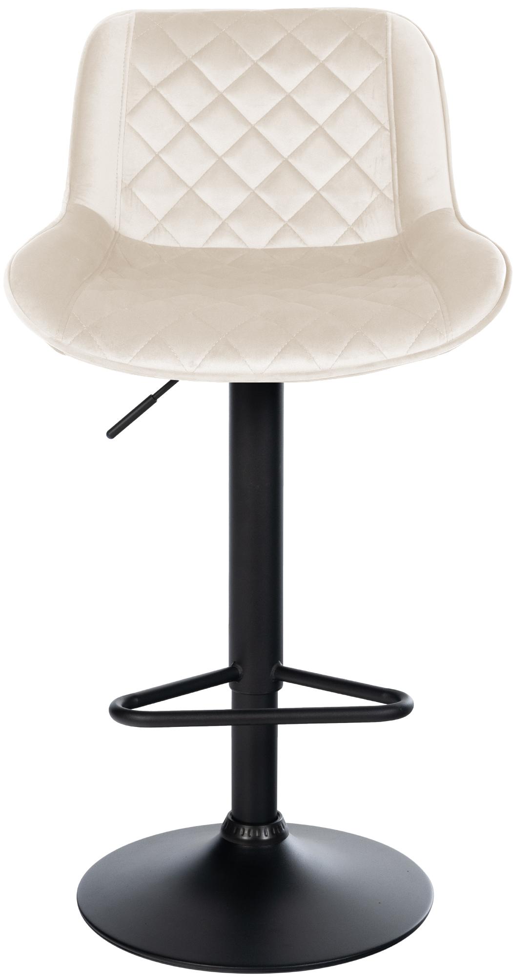 2er Set Barhocker Kasson Samt – Ansicht 4