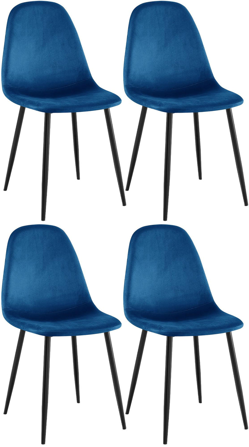 4er Set Esszimmerstühle Napier Samt