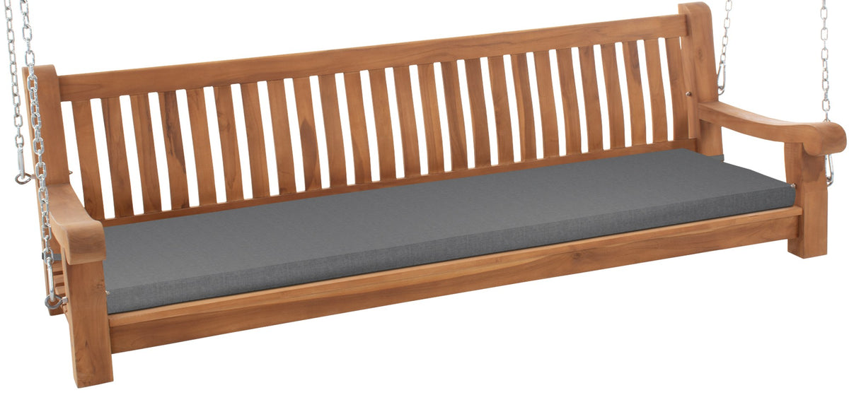 Schaukelbank Joyce mit Sitzkissen 200 cm + teak – Ansicht 8