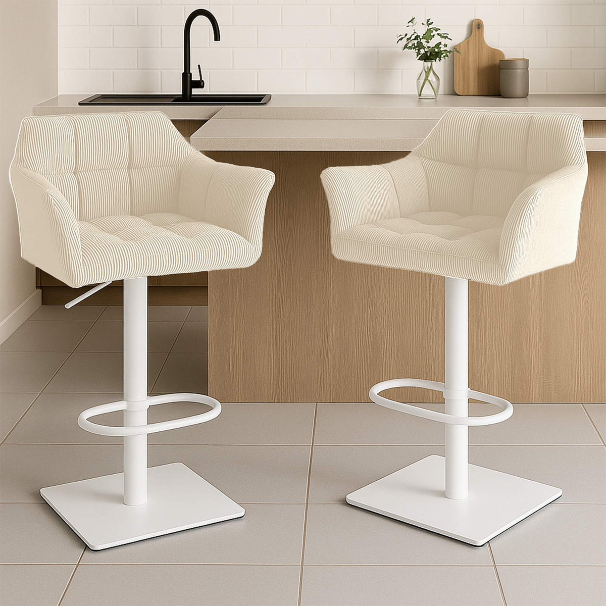 Barhocker Damaso W Cord – Ansicht 4